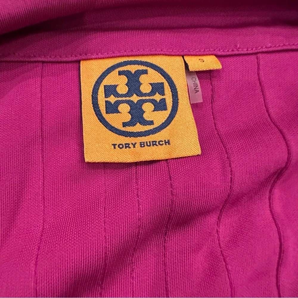 Tory Burch Jacqueline Pleated Bead-Strap Dress size S